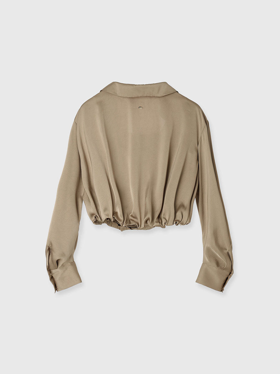 キャミレイヤードカシュクールブラウス