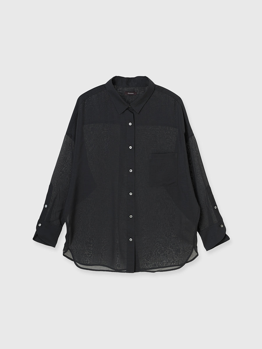 ミニマルシアーオーバーシャツ