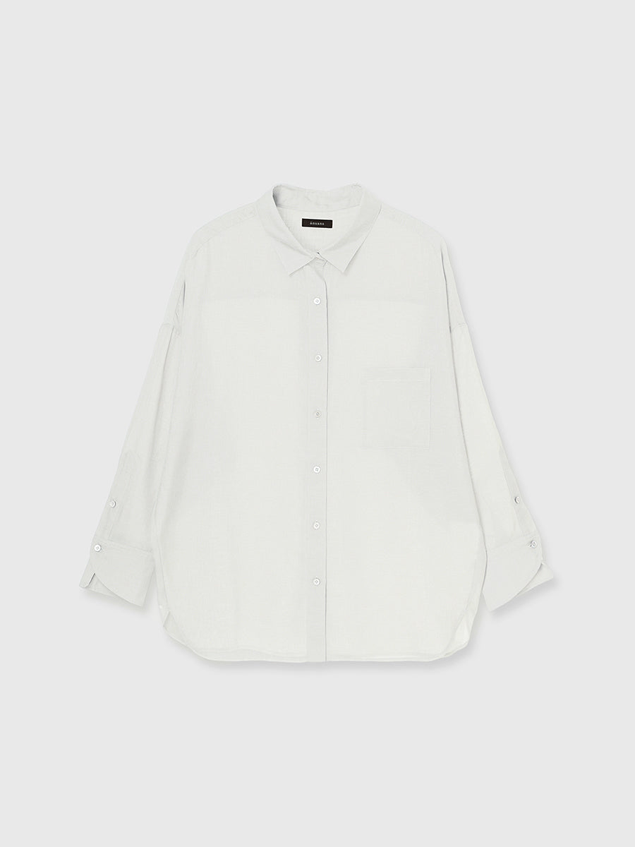 ミニマルシアーオーバーシャツ