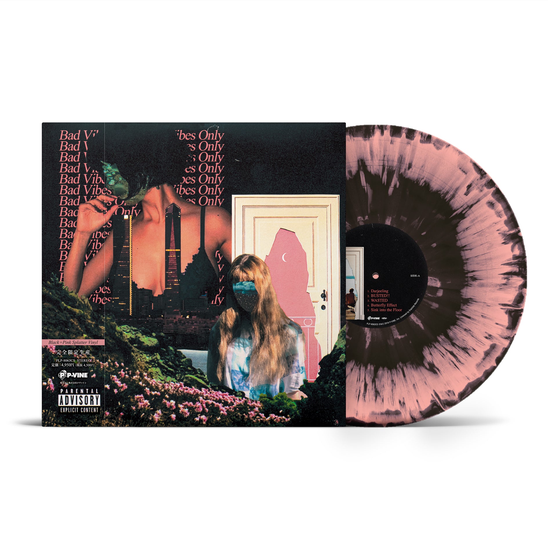 NF Zessho『Bad Vibes Only (Black+Pink Splatter Vinyl)』LP