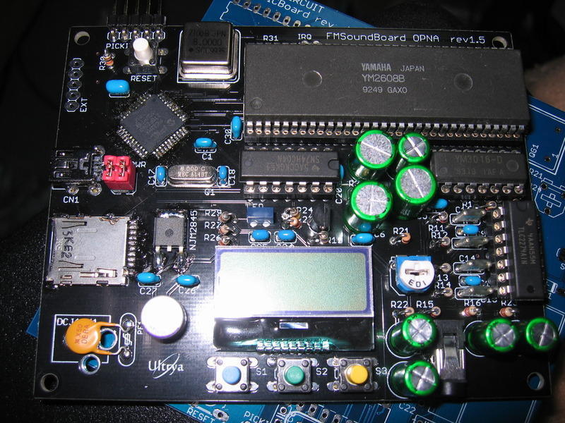 基板作成編】FM音源(OPNA YM2608)ボード リフレッシュ編: 暫定ぶろぐ