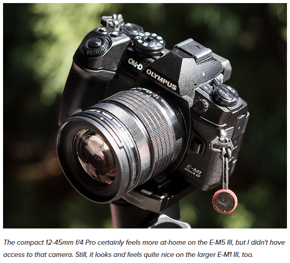 オリンパス ED 12-45mm F4 PROは携帯性の高いハイクオリティなレンズ