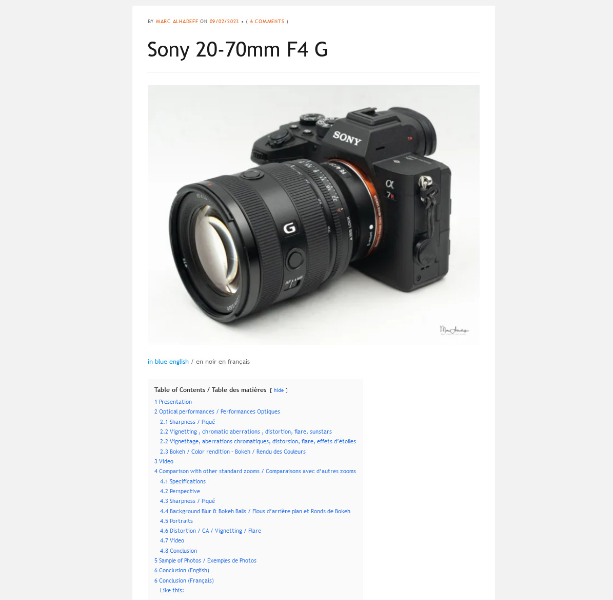 FE 20-70mm F4 Gは既存製品を過去のものにする傑作ズームレンズ - とるなら