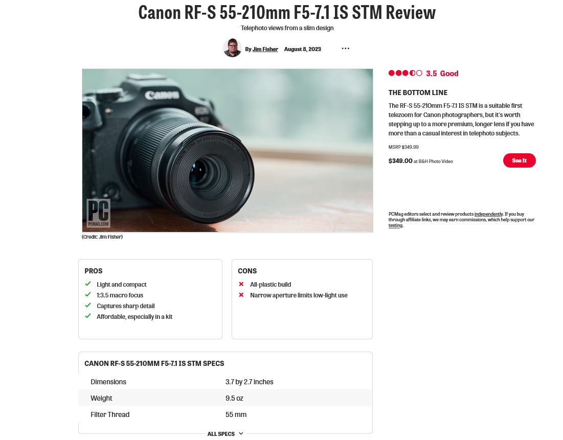 RF-S55-210mm F5-7.1 IS STMは初めての望遠ズームに適したレンズ