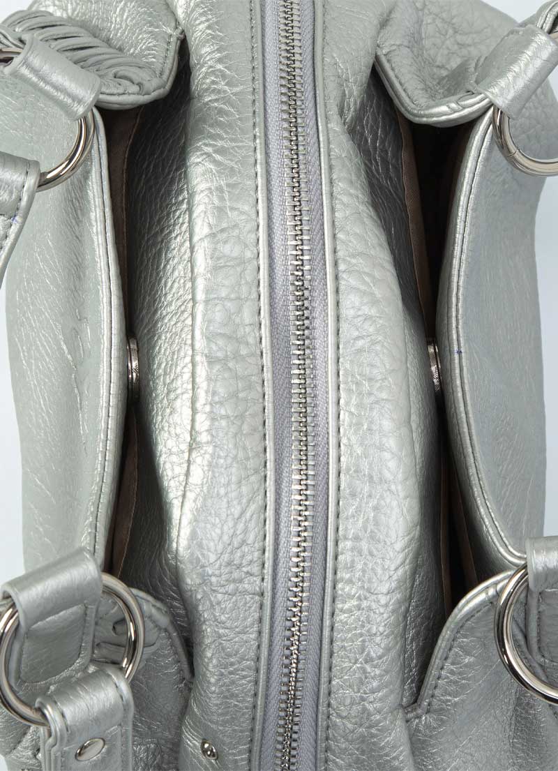 BONITA MINI BAG / SILVER - as