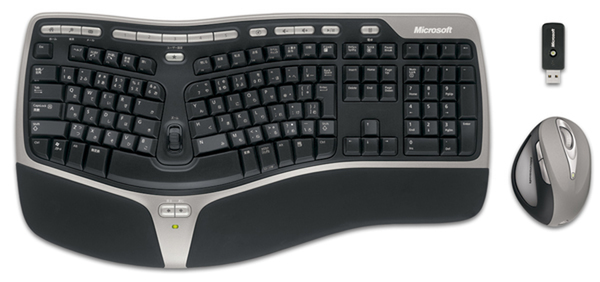 ASCII.jp：マイクロソフト、ワイヤレス版のエルゴノミクスキーボードを発売