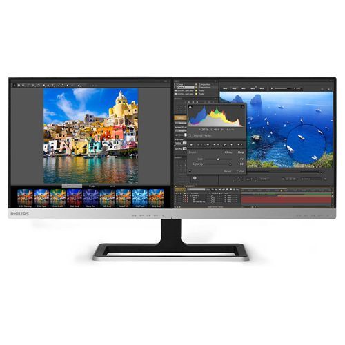 ASCII.jp：フィリップス、1台でマルチディスプレーできる2画面液晶