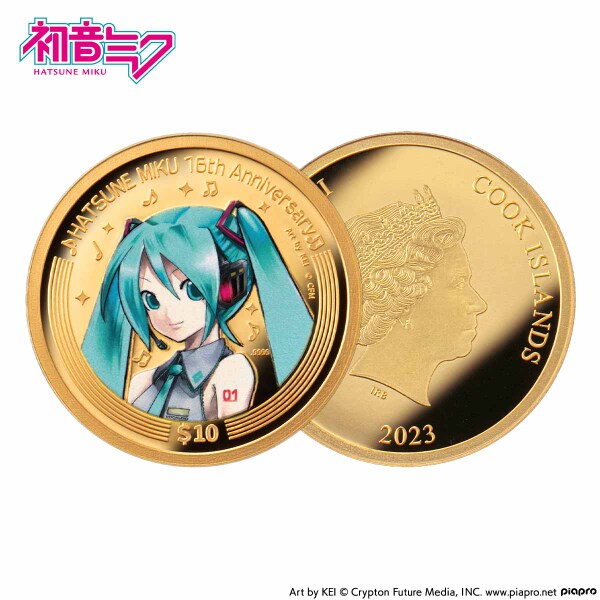 ASCII.jp：初音ミクの16周年を記念した公式カラー金貨・銀貨が登場