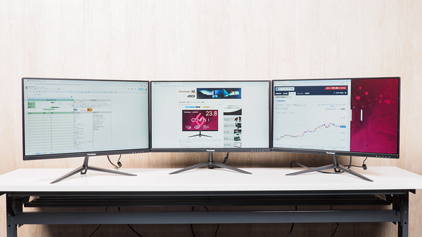 ASCII.jp：「VX2428-7」3台でマルチディスプレーに挑戦 3画面で