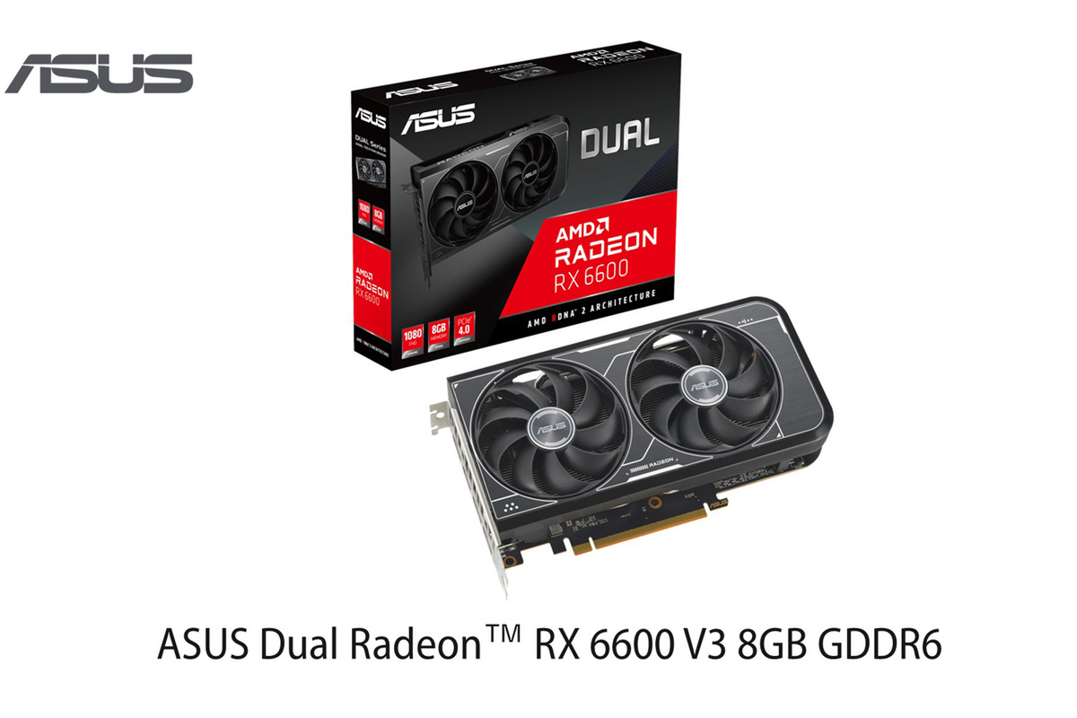 ASCII.jp：ASUS、AMD Radeon RX 6600搭載ビデオカード。パソコン工房