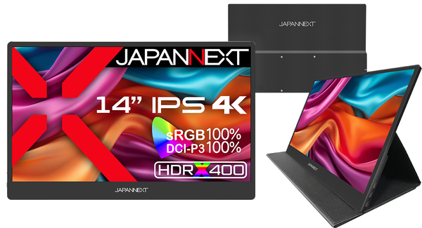 ASCII.jp：JAPANNEXT、新たな14インチ4Kモバイルディスプレイを
