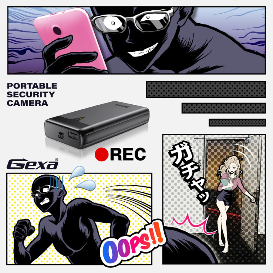 GX-110 | 4K録画対応モバイルバッテリー擬装(偽装)小型カメラ【SALE