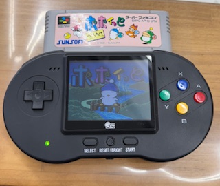 ▽Game Joy ゲームジョイ 携帯型SFC互換機 POKE FAMI DX/BLACK EDITION