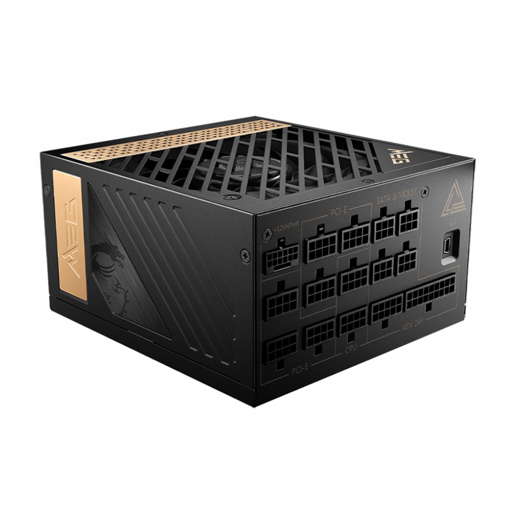 MSI MEG Ai1300P PCIE 5.1 1300W Gaming Power Supply - MSI-US