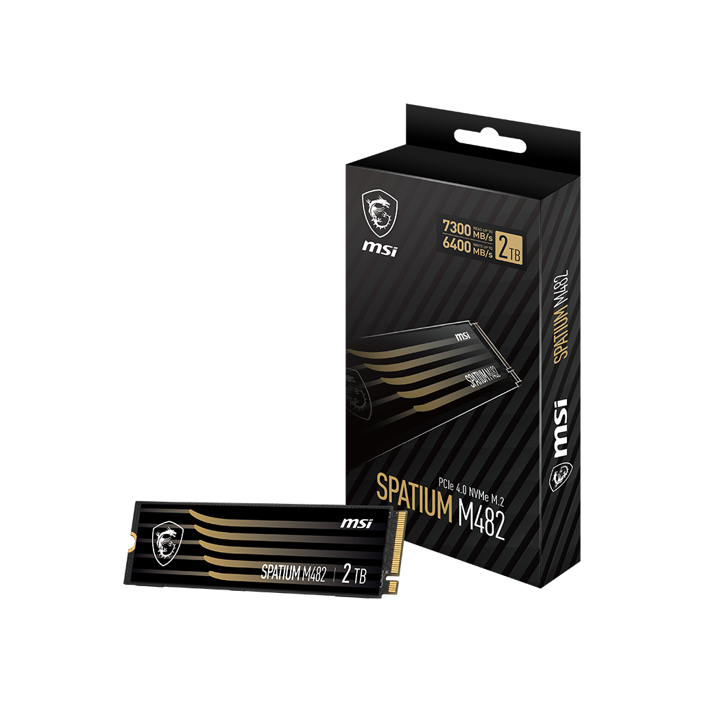 MSI SPATIUM M482 PCIe 4.0 NVMe M.2 2TB SSD | Ultra-Fast Storage