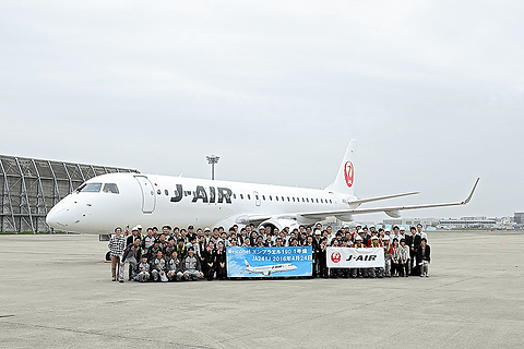 JAL J-AIR E190 ERJ-190 日本航空 エンブラエル jc ジェイ・エアのみで