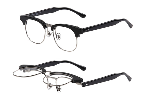 Zoff、跳ね上げ式メガネ「FLIP UP」。掛け外しなしで焦点切り替え