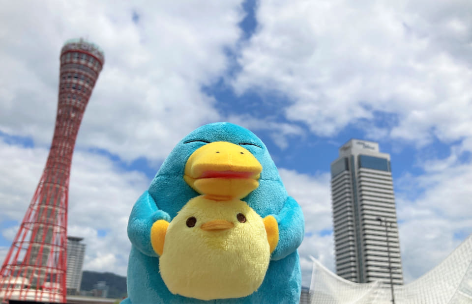 関西イコちゃん×東海ぴよりん、初コラボでだっこぬいぐるみ。一緒に