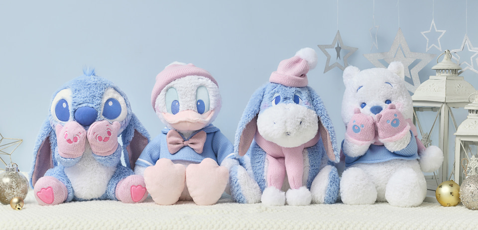 ディズニーストアでクリスマスイベント始まる。キラキラ輝くぬいぐるみ