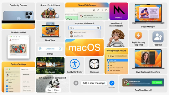 Apple、「macOS Ventura」を発表 ～iPhoneをMacでWebカメラとして利用