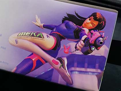 Overwatchの人気キャラ「D.Va」をモチーフにしたマウスパッドが発売