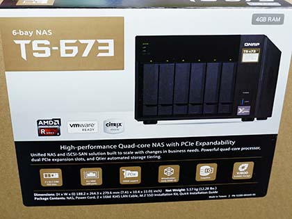 ビデオカード増設ができるQNAPの6ベイNASキット「TS-673」が入荷