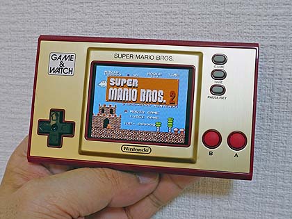 任天堂の「ゲーム&ウオッチ スーパーマリオブラザーズ」が発売、3つの
