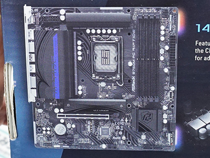 ASRockのB760マザーが4製品、14+1+1電源フェーズの「B760M PG Riptide