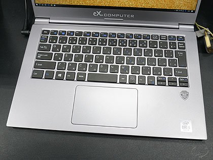 14インチで約970gの軽量ノート「eX.computer N1430J-500/T」が発売