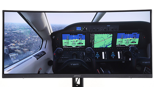 フライトシムもレースもバッチリ！200Hzの曲面ウルトラワイド液晶「MSI
