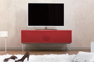 イデア、GENEVAのテレビ台スピーカー「XXL」。HDMI/Wi-Fi/Bluetooth、7