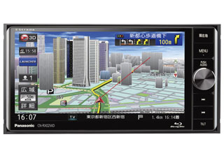 市販ナビ唯一のBD搭載、ゲリラ豪雨も知らせるパナソニック「ストラーダ