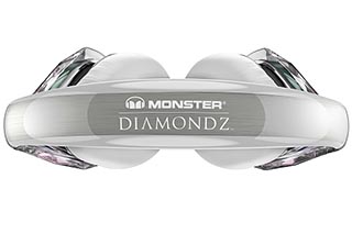 MONSTER、ダイヤ風デザインのヘッドフォン「DIAMONDZ」に新色クリア