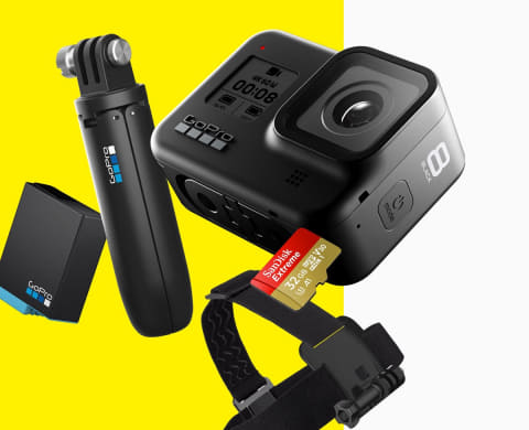 GoPro HERO8 Blackにマウントや交換バッテリ付きで約6万円の数量限定