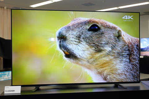 ソニー、動画ぼやけに強い4K有機EL「BRAVIA A8H」。55型で約28万円から