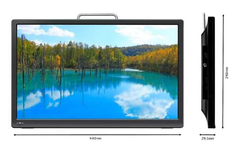 録画機能搭載した19インチ薄型ポータブルテレビ - AV Watch