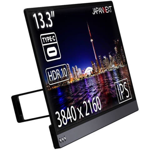 JAPANNEXT、4K/IPS液晶のモバイルモニター。13.3型37,800円から - AV Watch