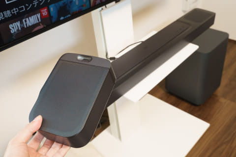 レビュー】「これ最強だろ」無線でバッテリ内蔵リアの究極サウンドバー