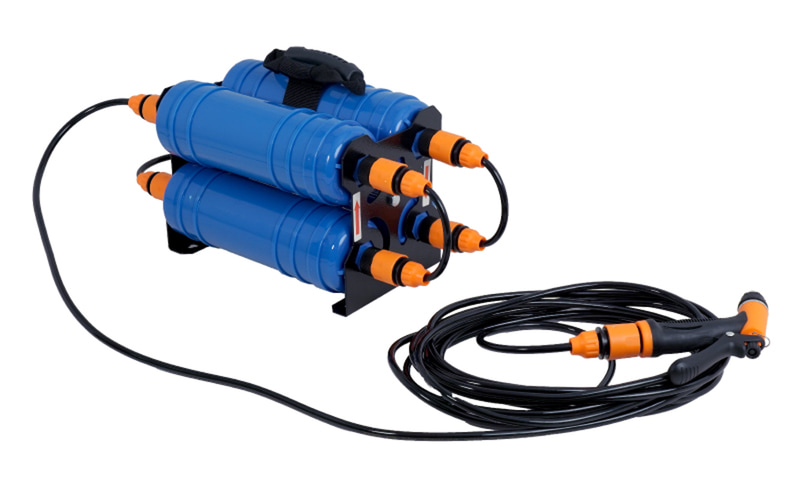 サンコー、水道に取り付けるだけで純水になる純水器「水シミZERO」を