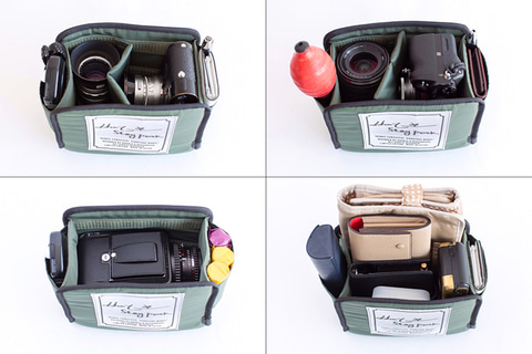 ハービー・山口氏とコラボした、巾着タイプのカメラバッグ - デジカメ