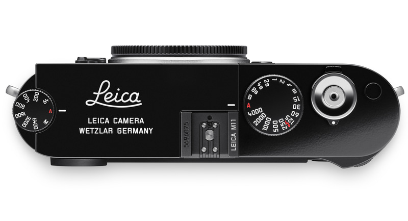 ライカM11にクラシックなデザインを印象付ける…ブラックペイント仕上げ