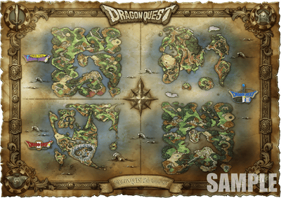 ドラゴンクエストI・II・III 公式ガイドブック 復刻版 冒険の世界地図