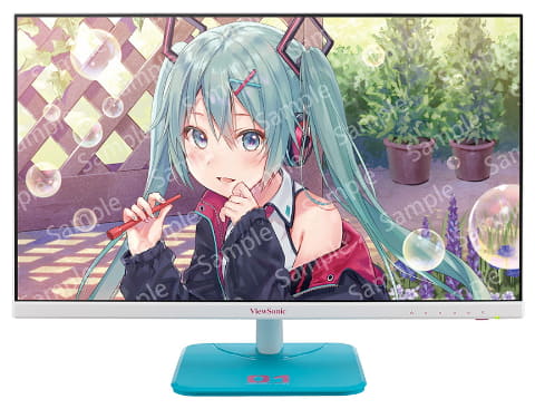 ビューソニック、初音ミクとコラボした液晶ディスプレイを発売決定