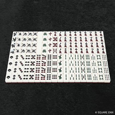 いざ囲まんドマ式麻雀！ 「ファイナルファンタジーXIV」デザインの麻雀