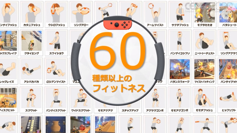 リングフィット アドベンチャー」に多数のフィットネスが実装された