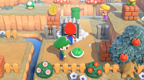 あつまれ どうぶつの森」にマリオとのコラボ家具登場！ アップデート