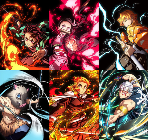 鬼滅の刃』全集中展 無限列車編・遊郭編」のキービジュアルが公開