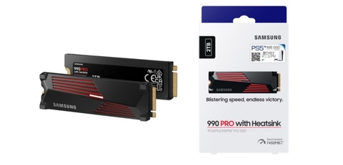 PS5にそのまま装着できるSSD｢Samsung SSD 990 PRO with Heatsink」が6