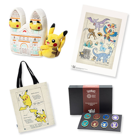 限定品】ポケモン30周年 ロンドン自然史博物館コラボ ピンバッジ 4個