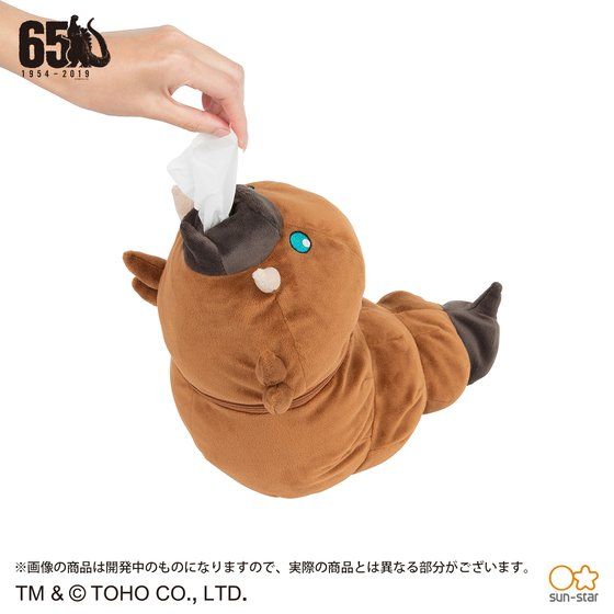 モスラの口から白いティッシュが！ 「ゴジラ ゴジラティッシュケース